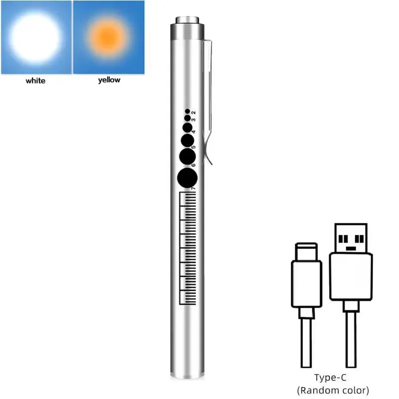 Mini Portable Penlight LED Flashlight | USB Rechargeable Medical and Outdoor Torch detail view