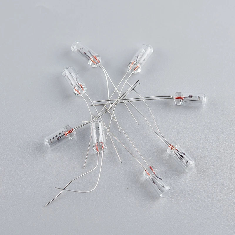 10pcs Miniature Lamp Bulbs | 0.07A 3mm 4mm 5mm 3V 6V 9V 12V 24V Edison Incandescent additional angle