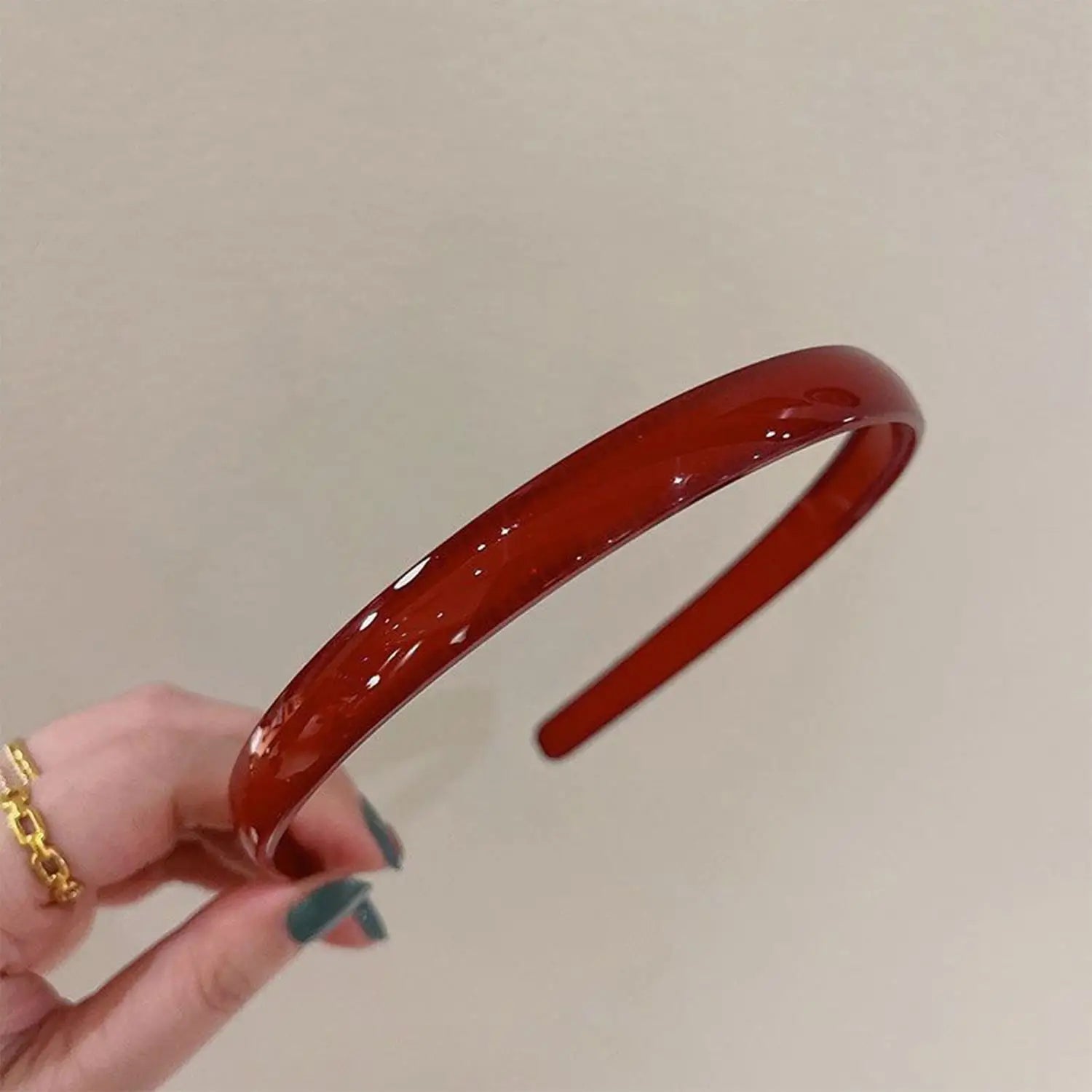 Plastic Translucent Hair Head Hoop Band Headband Women Hairband for girls Non-slip Tooth detail view