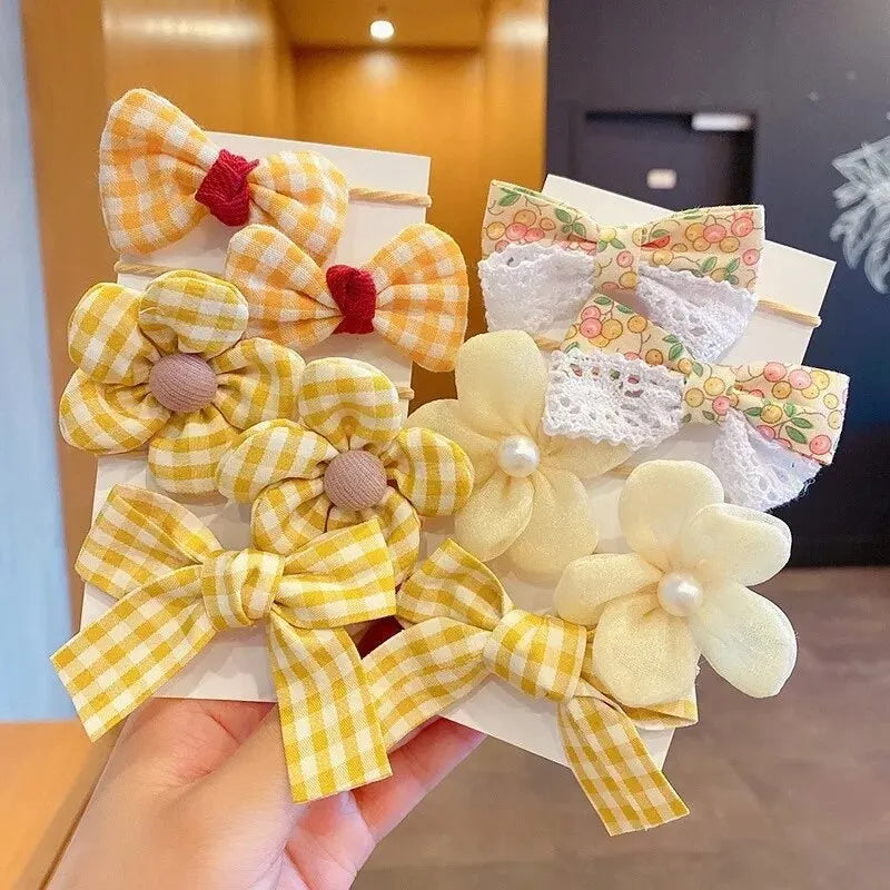 10pcs Hair Accessories Girls Scrunchies Aesthetic Lacos De Cabelo Infantil Bands Ki additional angle
