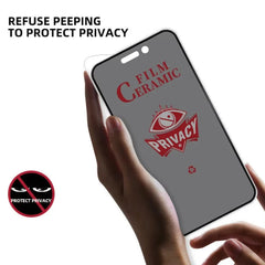 2PCS Privacy Ceramic Film For iPhone 18 17 16 15 14 11 13 12 Pro Max Air 16e 15 16 Plus XS Max XR X 7 8 SE 2020 Screen Protector