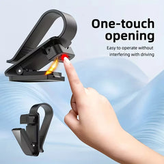 Car Sun Visor Sunglasses Clip Holder Stable Eyeglasses Hanger Card Ticket Organizer Inte detail view