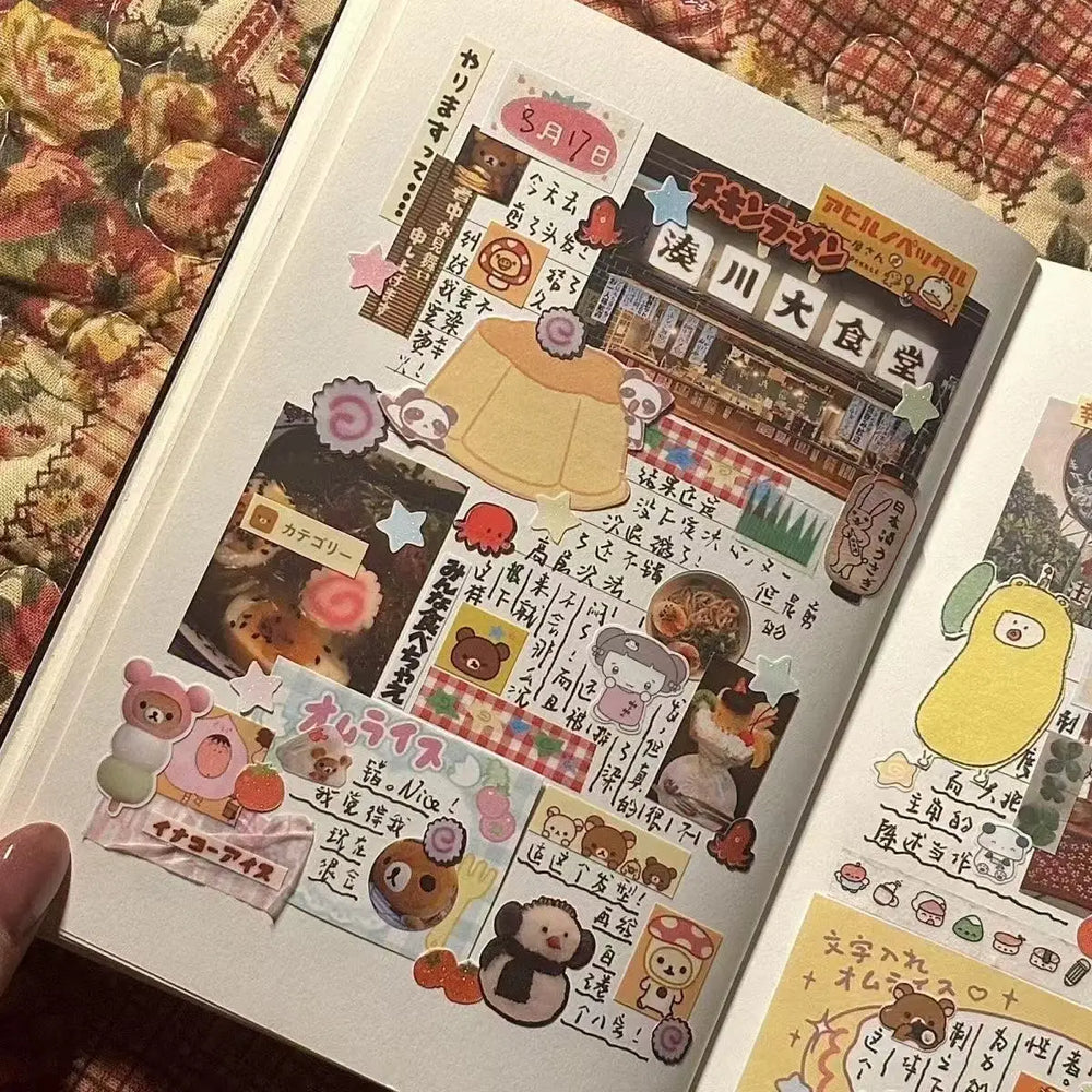 Creative Sticker Book for Diary Decoration | Japanese Style DIY Card Set additional angle