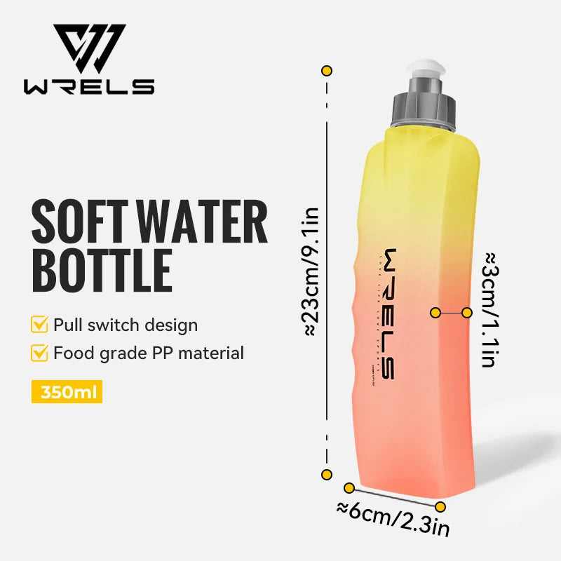 WRELS Outdoor Camping Waist Water Bottle Curved Sports Water Bottle BPA-Free For Runni close-up view