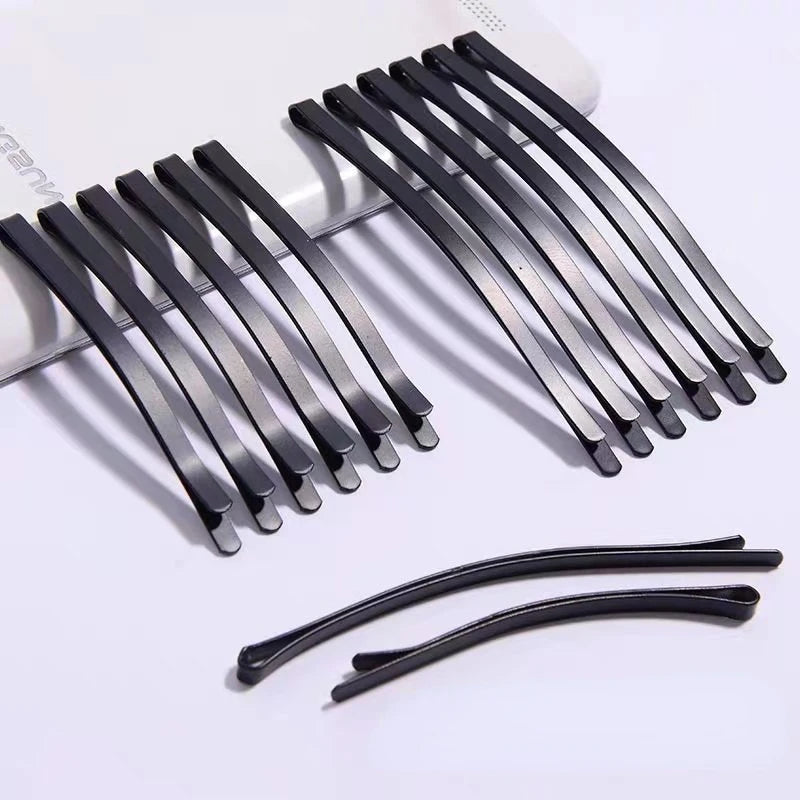10Pcs/set Matte Black Bobby Pins Hairpins for Women Girls Straight Hairgrip Barrette Hair Clip Headw