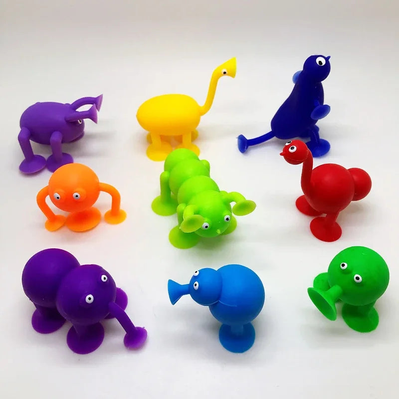Random Mini Sucker Suction Cup Dolls Explore the Seas with Marine Life Action Figures alternate view