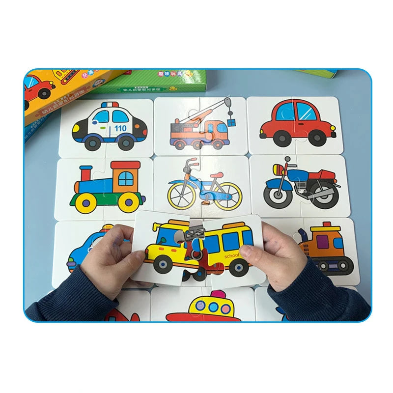 Montessori Cards Educational Toys for Children Learning Educational Puzzles Develop Cogn detail view