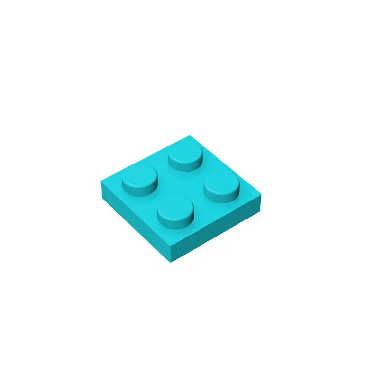 Gobricks Plate 2 x 2 Building Block | Compatible with Lego 3022 lifestyle view