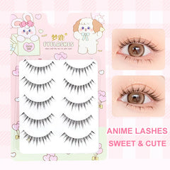 3D Volume Manga Lashes | Natural Look Wispy Fluffy False Eyelashes Pack alternate view
