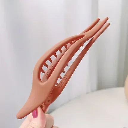 Frosted Duckbill Clips Women Girls Hairpins Headwear Ponytail Acrylic Duckbill Clips Large Size Hair Claws Barrettes Candy Color