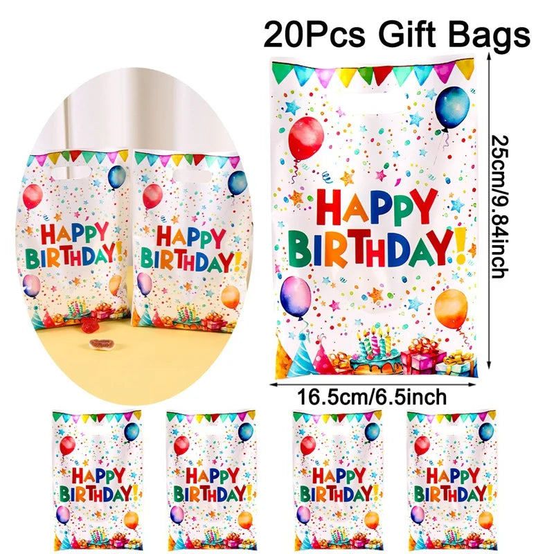 10/20/50pcs Birthday Party Candy Gift Bags Birthday