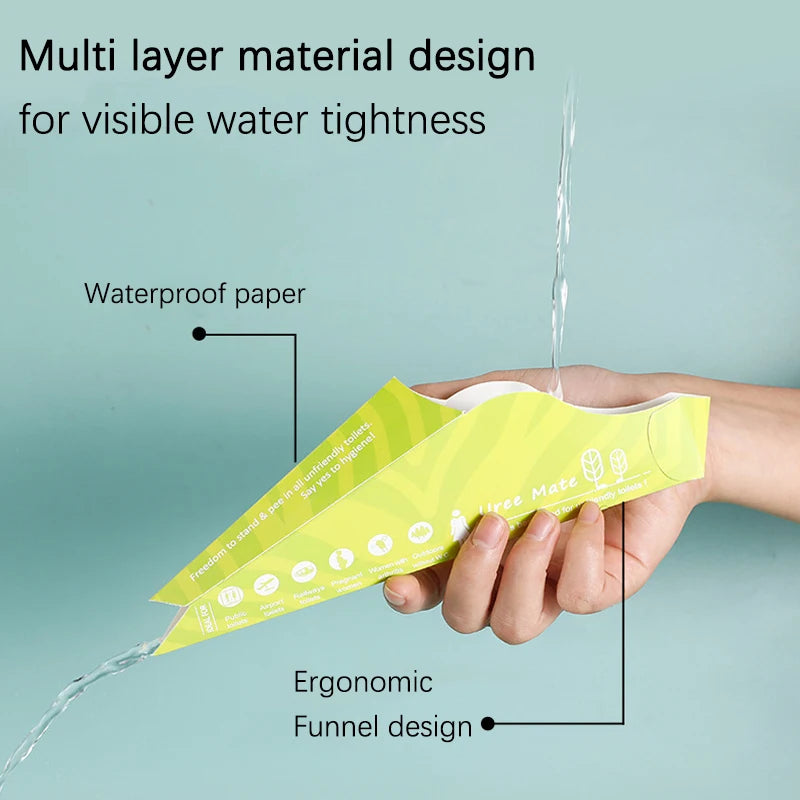 Disposable Female Urination Device | 10 Pack Portable Standing Pee Funnel for Travel lifestyle view