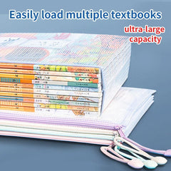 Mesh Bags A4/A5 Plastic Zipper Bags for Organizing Waterproof Clear alternate view