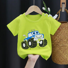 Kids Cartoon Cotton T-Shirt – Soft Summer Tee for Babies and Toddlers, Unisex Casual alternate view