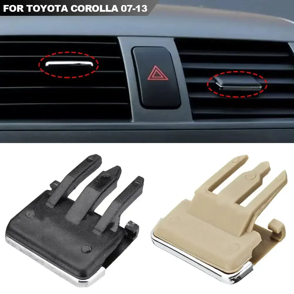 2/4Pcs Car Dashboard Air Conditioner Outlet Pick AC Vent Grille Tab Clip Replacement A close-up view
