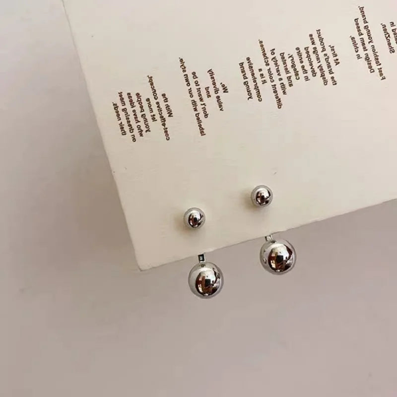 2025 New Cool Liquid Metal Geometric Irregular Zircon Earrings for Woman Man Asymmetri close-up view