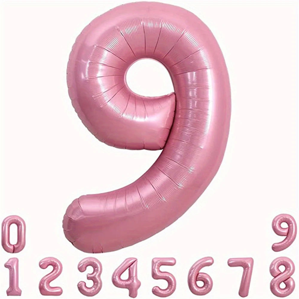 40-Inch Pink Foil Number Balloon | Birthday Party Decoration alternate view