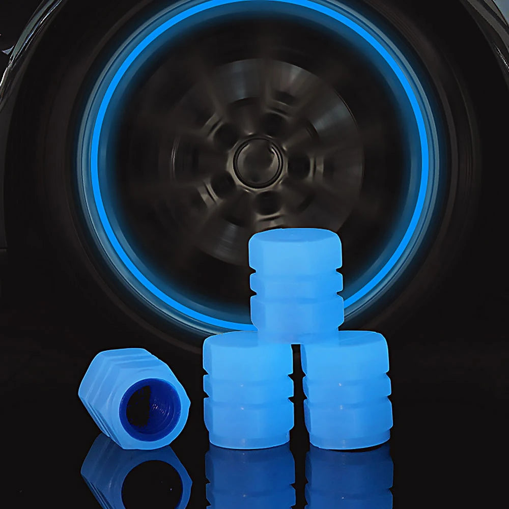 Luminous Valve Caps for Car Motorcycle Bike Wheels detail view