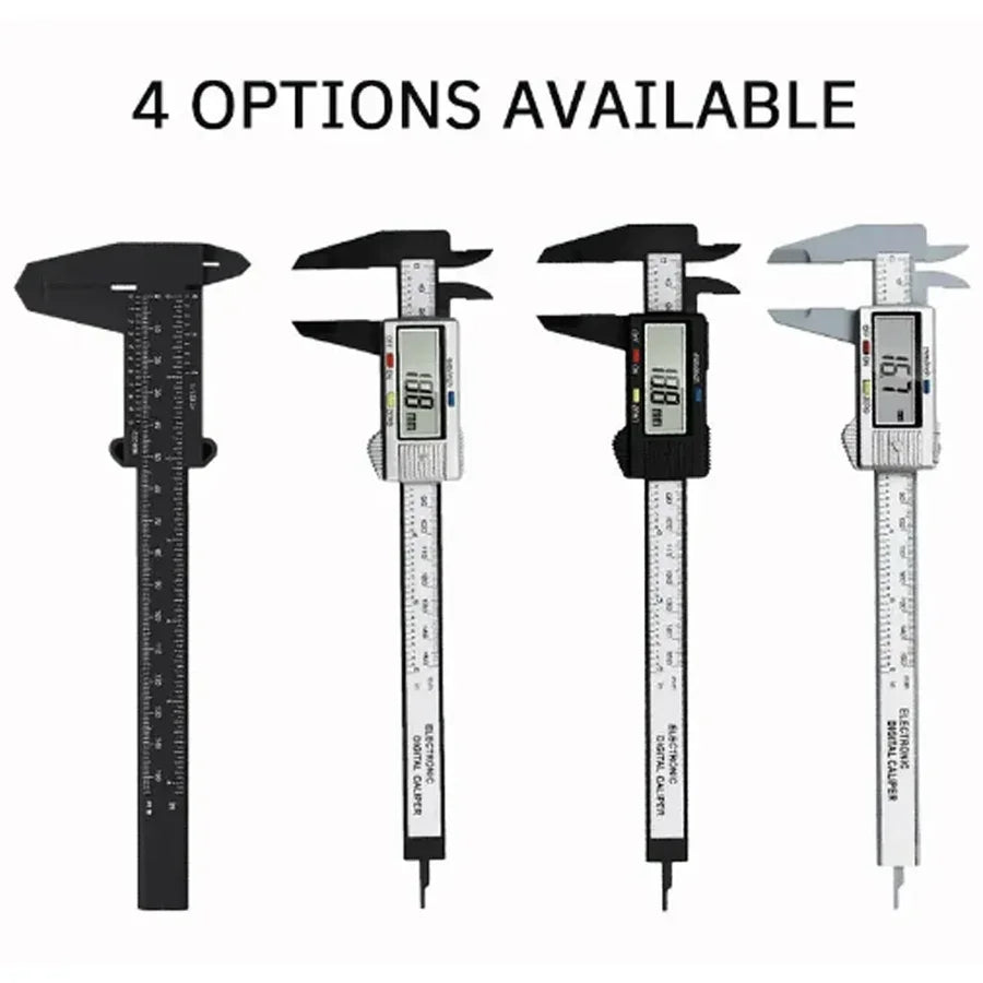 Digital Plastic Vernier Caliper | 0-150mm LCD Display Measuring Tool detail view