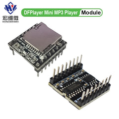 DFPlayer Mini MP3 Player Module | 16P TF Card U Disk Audio Voice Board