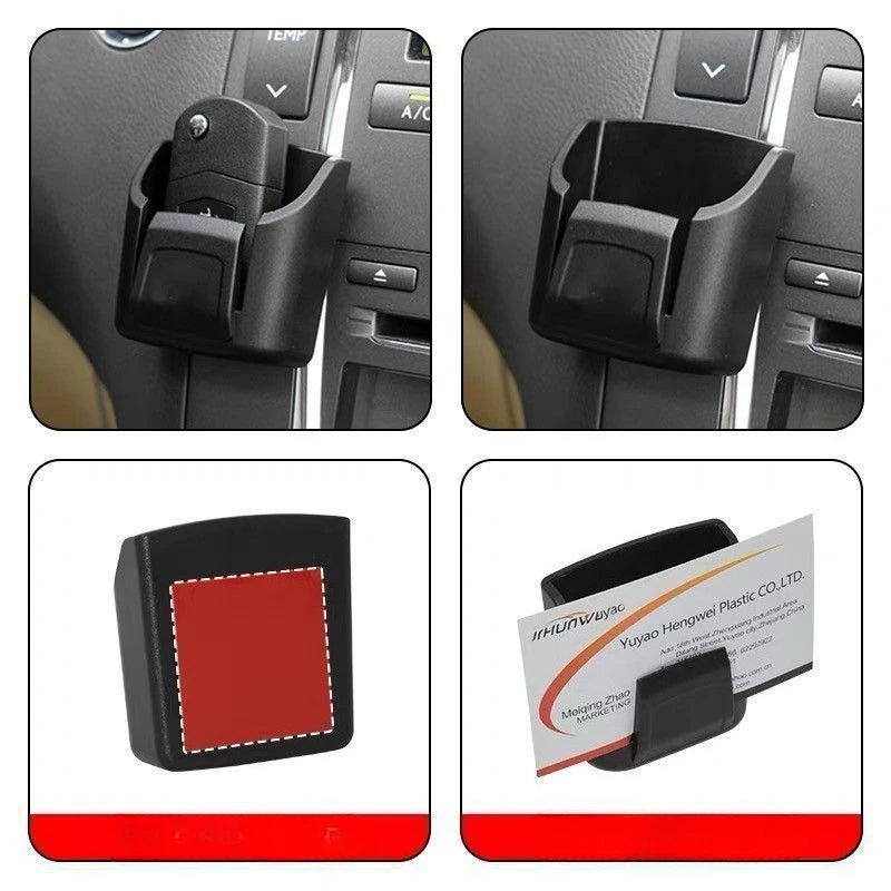 Car Remote Control Storage Box, Center Console Storage Box, Car Multifunctional Car Key Storage Box, Card Clip