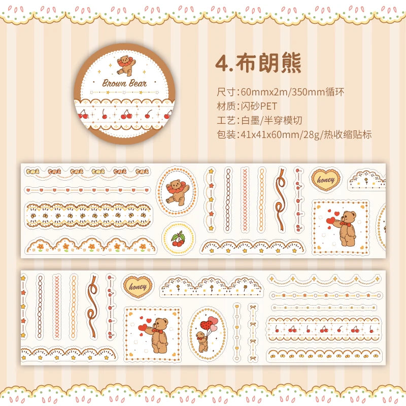 Journal GO Dessert Strawberry Washi Tape Set | Scrapbooking and Journaling Masking Ta lifestyle view