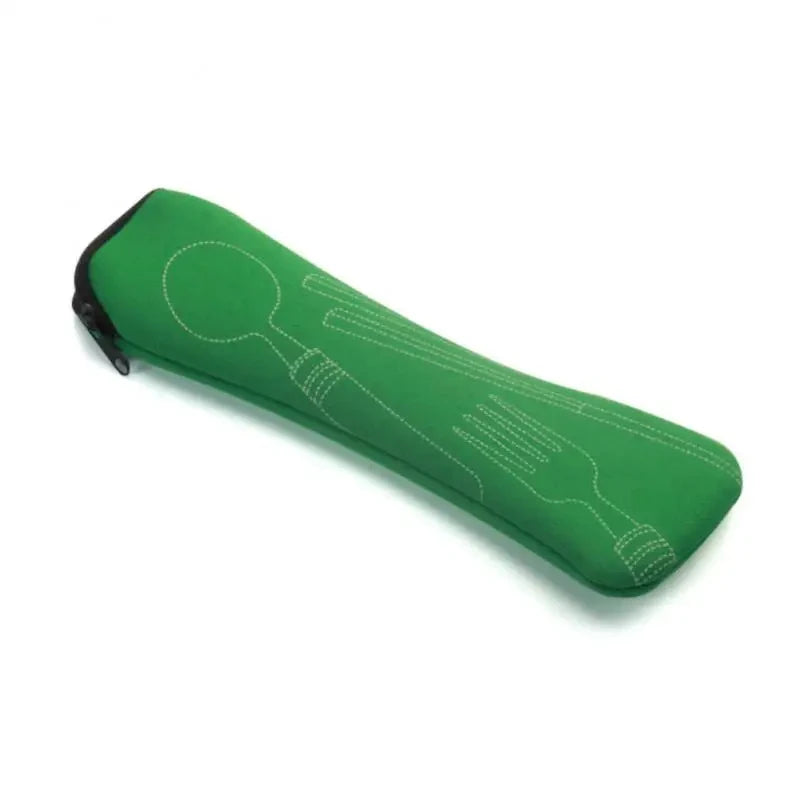 Portable Cutlery Bag | Travel Storage Pouch for Fork and Spoon close-up view