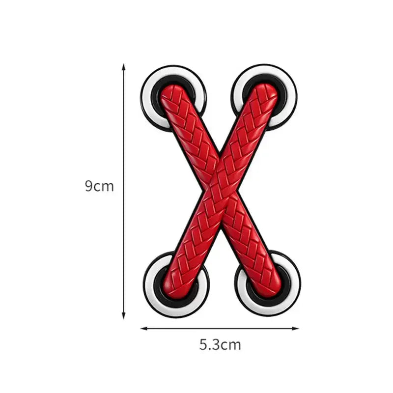 Funny Cross Shoelace Vinyl Decal Sticker for Cars, Motorcycles, Trucks, Helmets