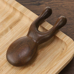 Wooden Gua Sha Facial Tool Head Massager for Face Nose Eye Acupressure Massage alternate view