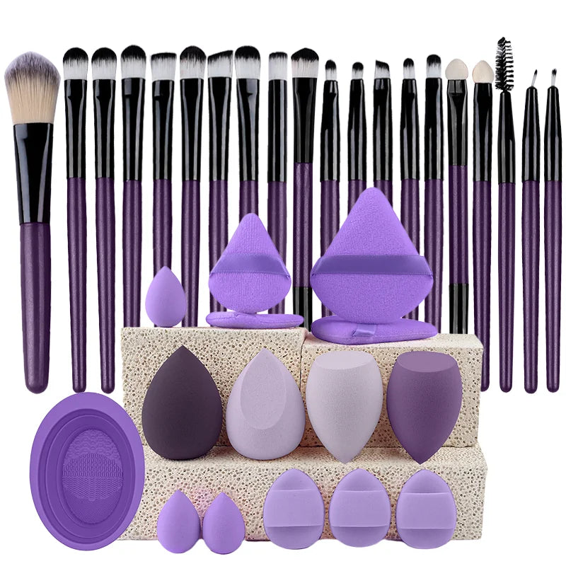 20pcs Eye Makeup Brush Set Portable Soft Makeup Brushes Beauty Tools Foundation Eyeshado detail view