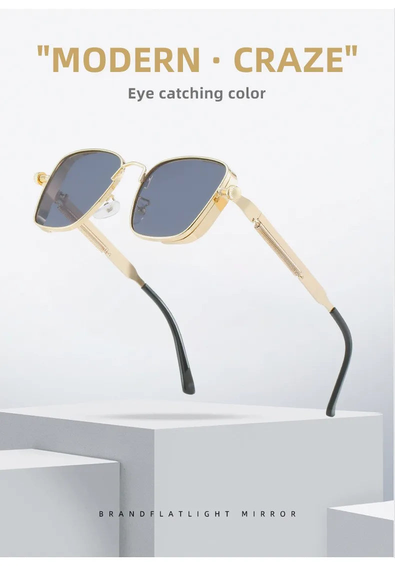 2025 Polarized Sunglasses | Men’s High-End Alloy Frame Fashion Eyewear with UV Protect close-up view