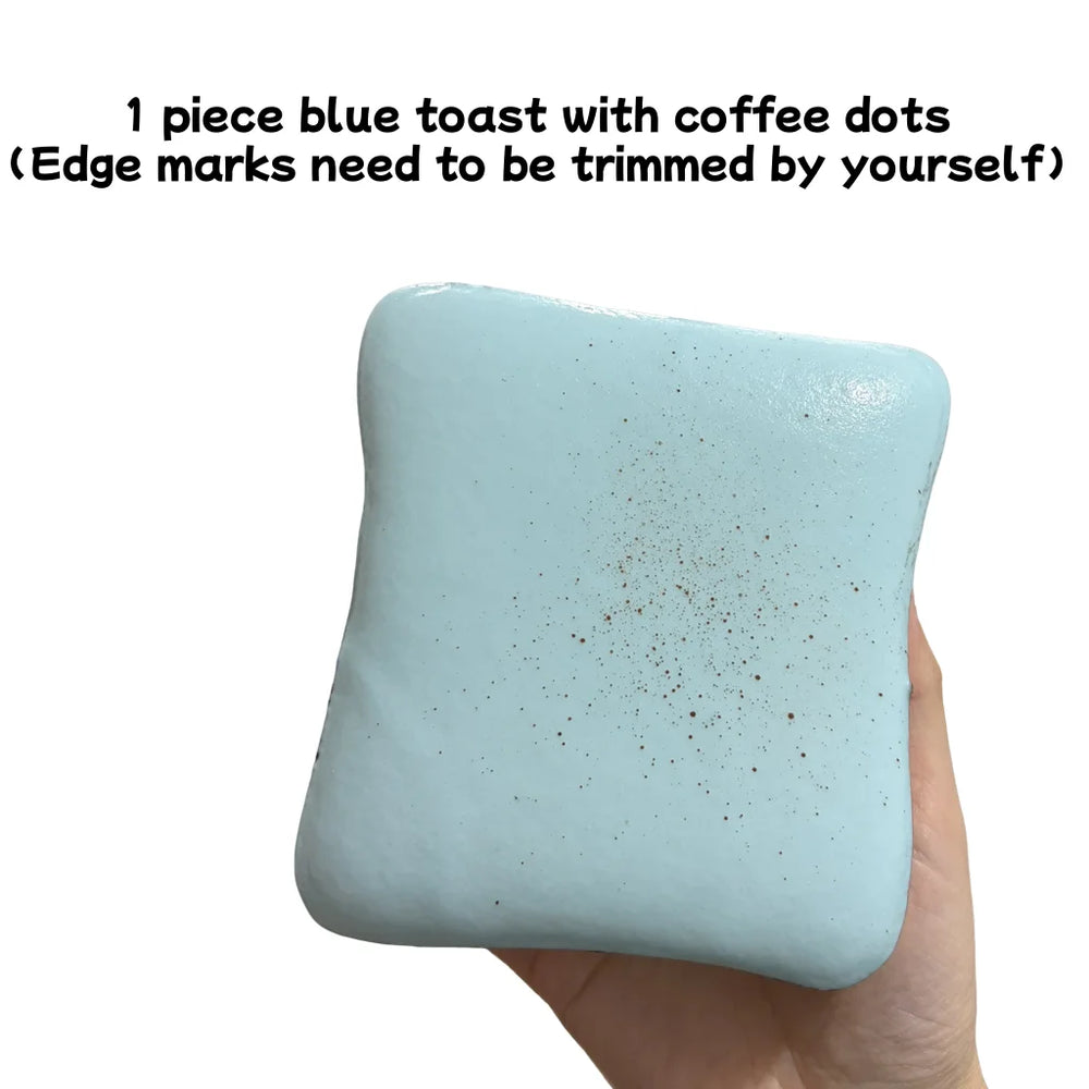 Toast Squeeze Stress Relief Toy | Soft Simulated Bread Fidget Toy lifestyle view
