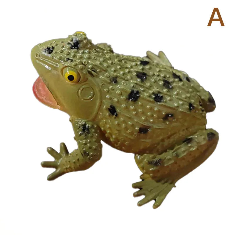 Spoof Toy Simulation Frog Model Animal Toy Toad Tricky Scary Squeeze Sound Frog Toys lifestyle view
