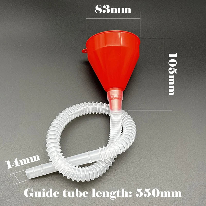 Car Refueling Funnel with Detachable Extension Hose additional angle