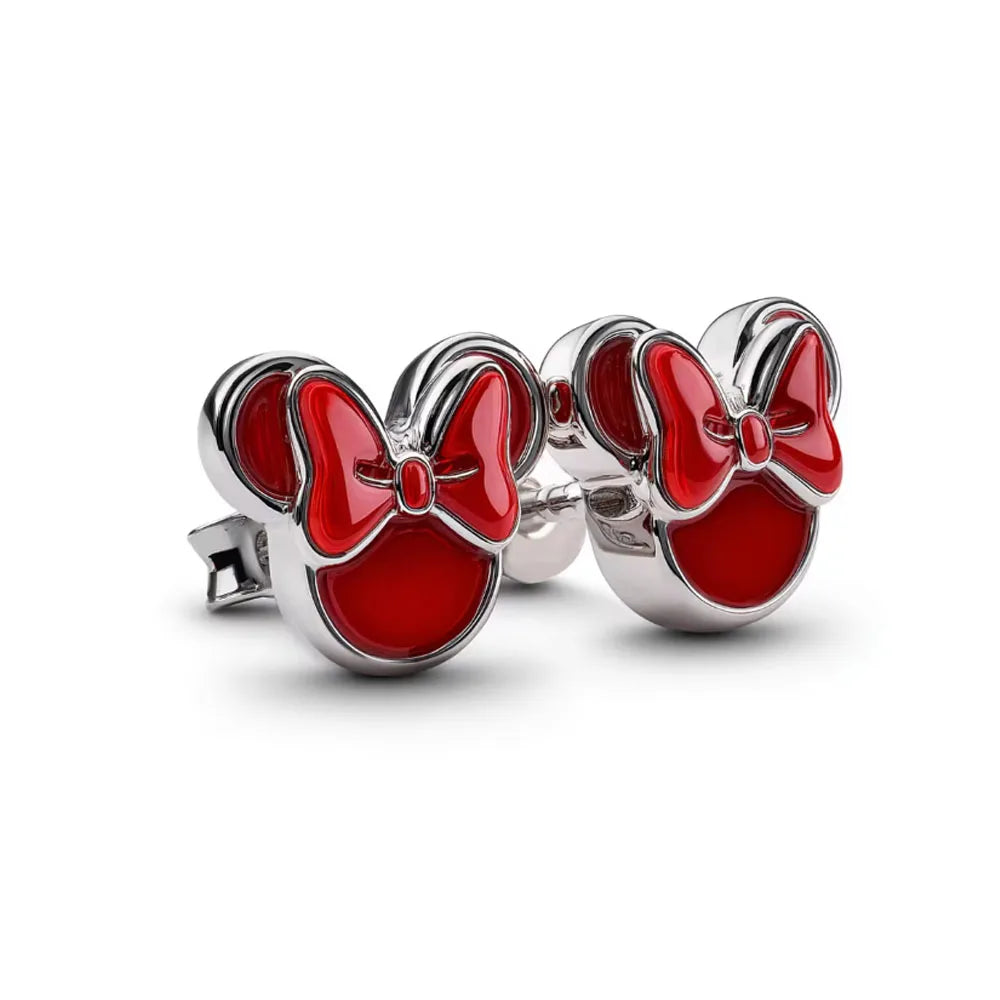 925 Silver Cartoon Duck and Teddy Bear Earrings | Cute Animal Stud Earrings for Wom additional angle