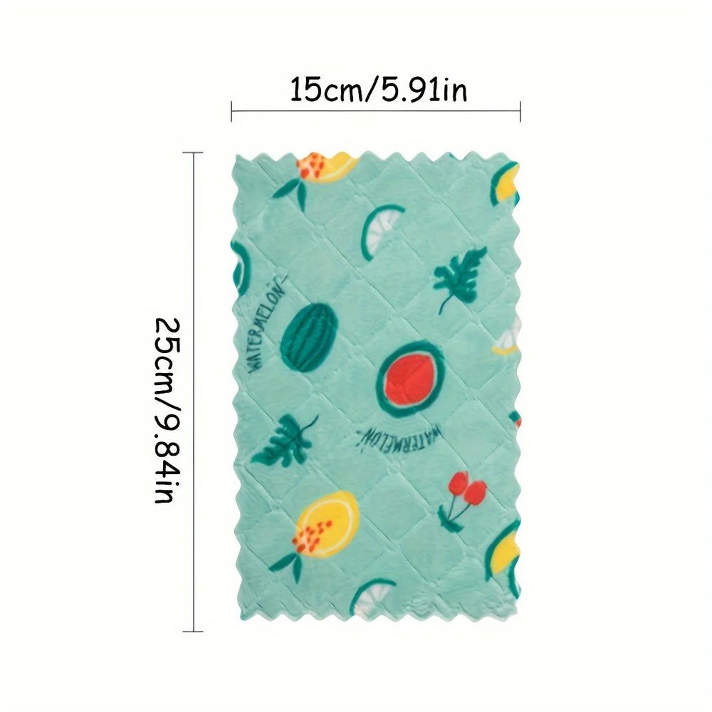 Reusable Kitchen Dishcloths Super Absorbent Coral Fleece Cleaning Cloths 3/5/10pcs Dish detail view