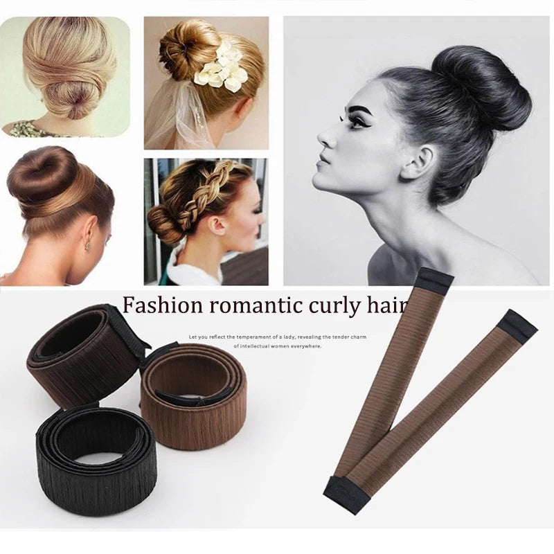 For Beam Twister Hairpin Bagel Sofia Twist Hair Donut Bun Accessory | Industrial Styl lifestyle view