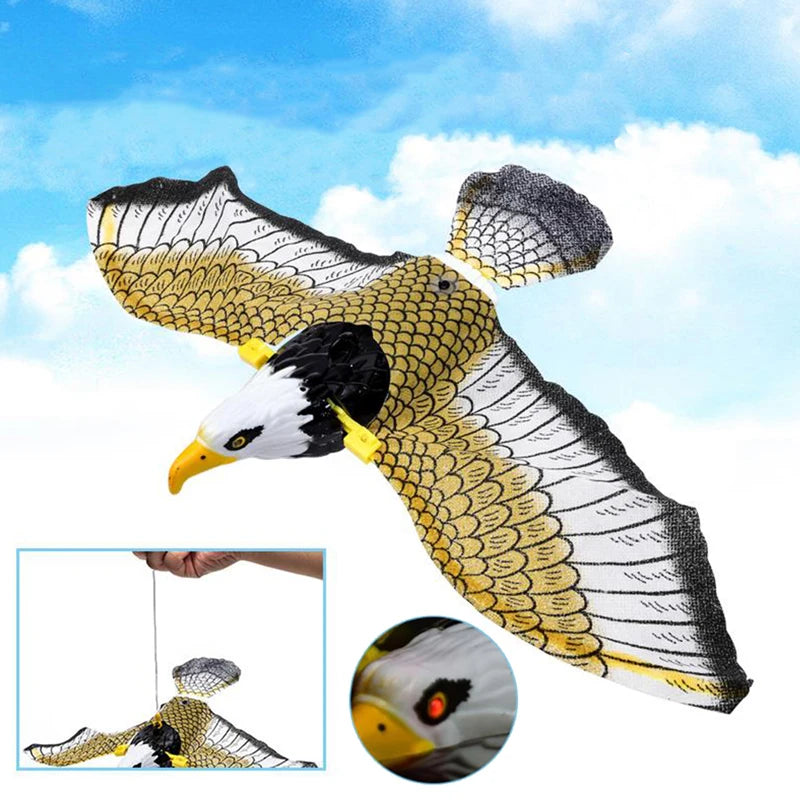 Luminous Hanging Eagle Bird Repellent with Music | Eco-Friendly Flying Bird Scarer for Garden Safety