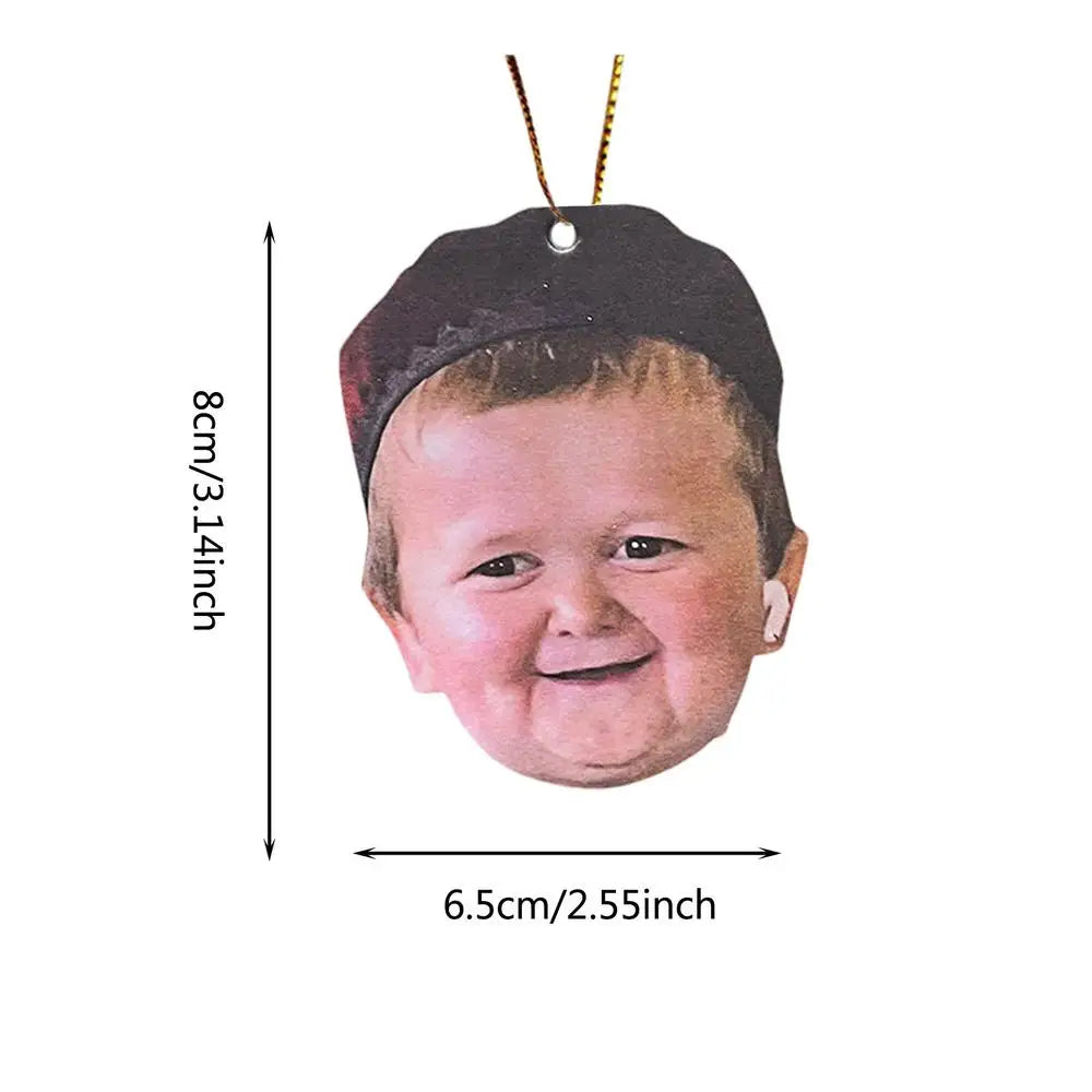Funny Creative HASBULLA Character Car Rearview Mirror Pendant Car Interior Decoration Keychain Pendant Acrylic Car Accessories