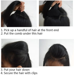 Hair Head Puff Cushion Invisible Fluffy Hair Clip Pad Sponge Pins Bun Bump Volume Hair Base Women Girls Hair Style Accessories