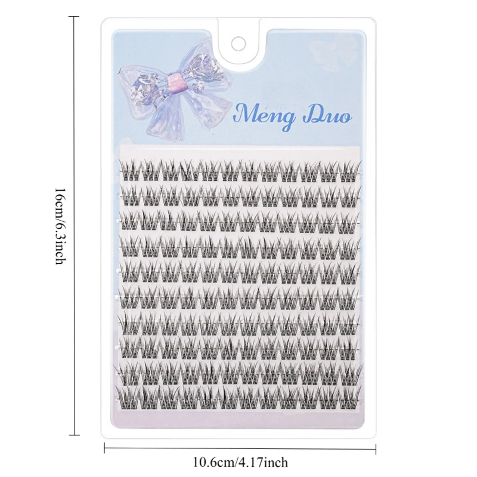 Easy Self Application Fish Tail Manga Cat Eye Lashes 120Pcs Fluffy Natural Long Reusab close-up view