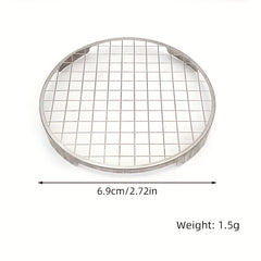 Stainless Steel Incense Holder Grid Base | Heat-Resistant Fireproof Design detail view