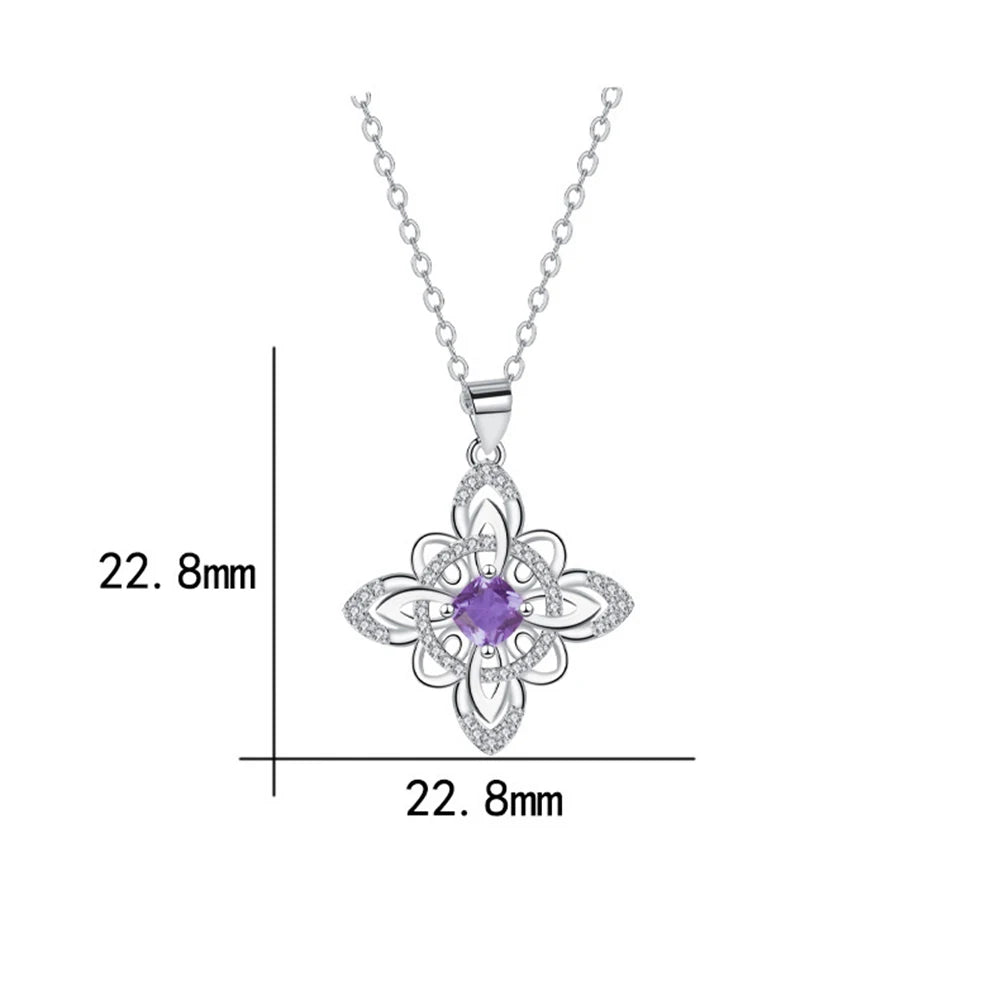 High-End Witch Knot Necklace Pendant for Women Elegant Light Luxury Temptation Europe lifestyle view
