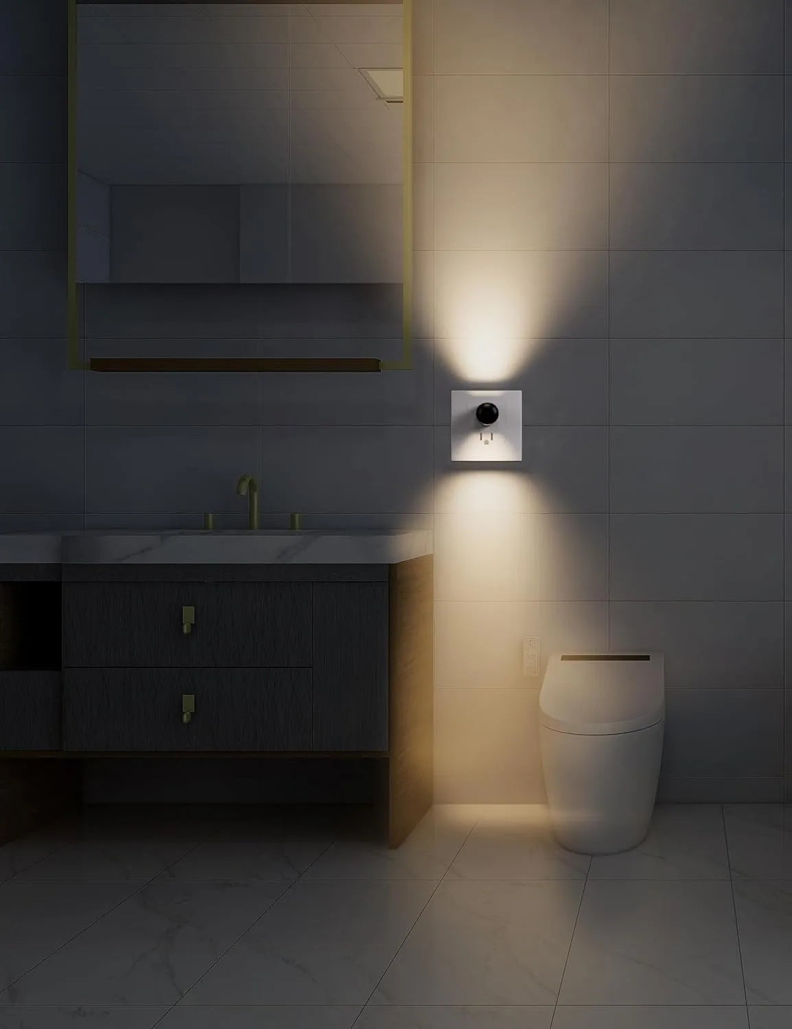 Mini LED Night Light with Twilight Sensor | Plug-In Wall Socket Lamp for Kids Room lifestyle view