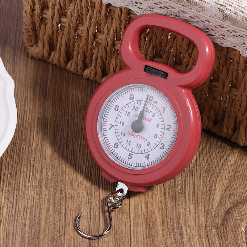 Portable 10kg Spring Hanging Scale | Mini Digital Food and Luggage Scale additional angle