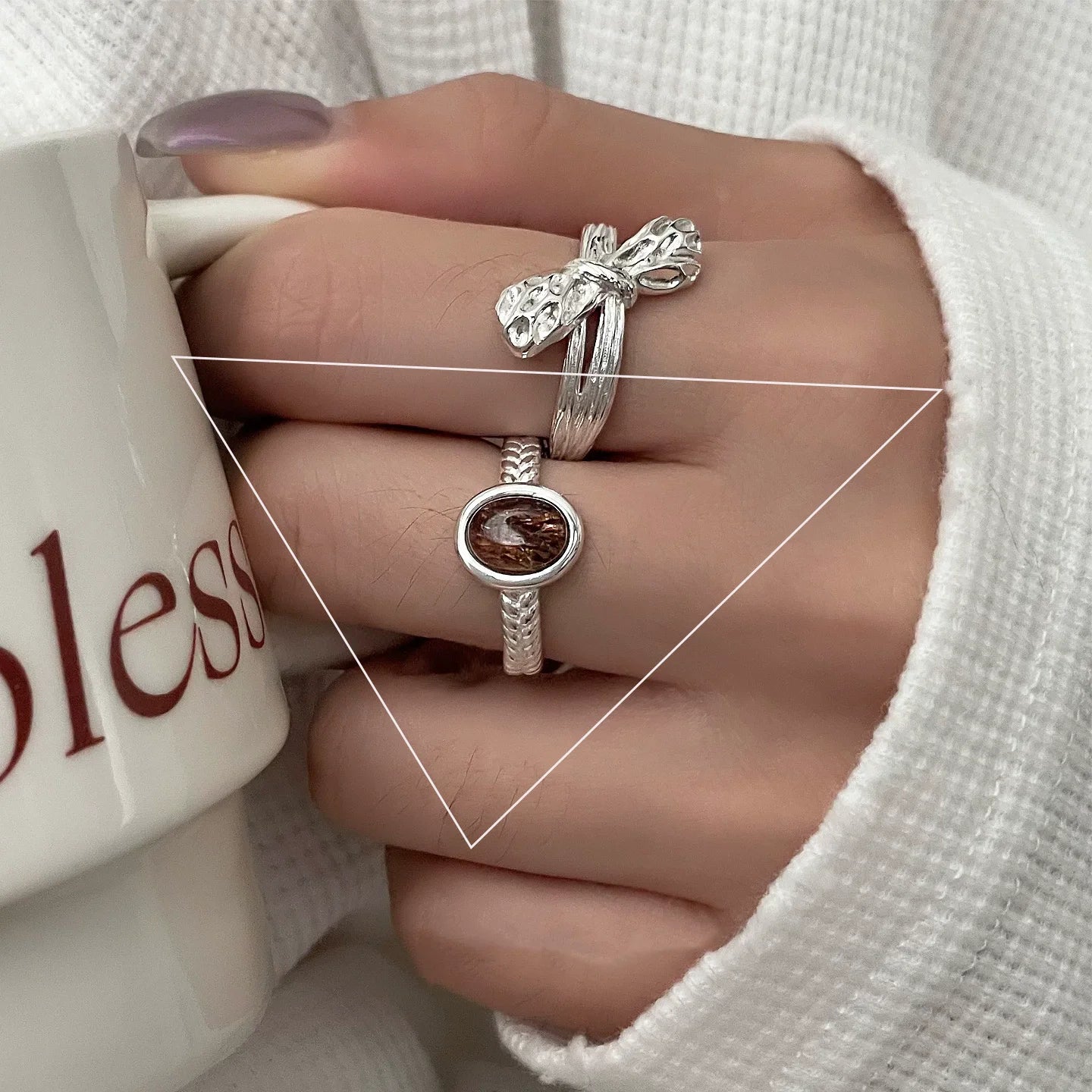 Sterling Silver Bow Ring for Women