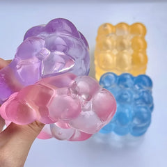 Squishy Maltose Fidget Toy | Bright Soft Colored Cubic Squeeze Stress Relief detail view