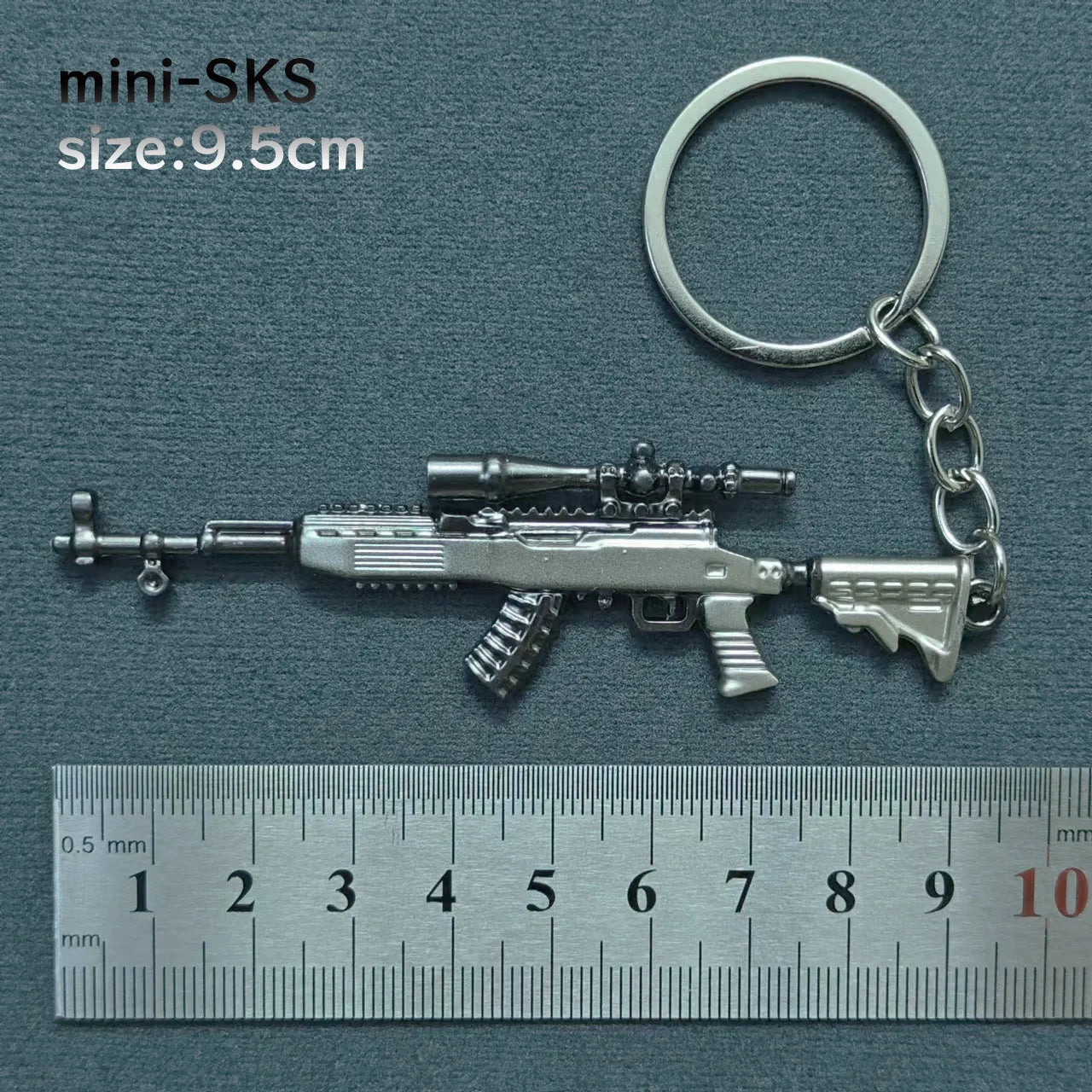 Mini Keychain Pendant Peace Elite 98k Alloy Gun Model PUBG Battlefield Boy Toy Handsome detail view