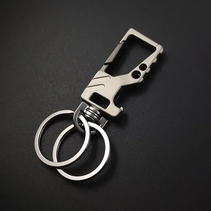 Heavy Duty Keychain Bottle Opener Carabiner | Metal Key Ring for Men and Women additional angle