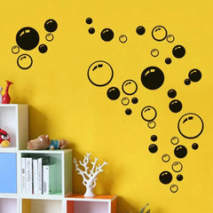 Removable Bubble Wall Stickers | Waterproof PVC Decals for Bathroom, Window & Kids Ro alternate view
